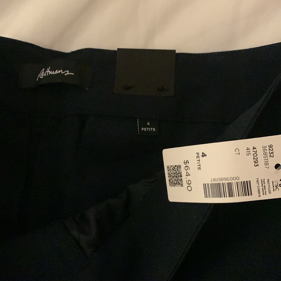 NWT Straight Leg Dress pants NAVY Blue size 4 PETITE - Picture 3 of 6